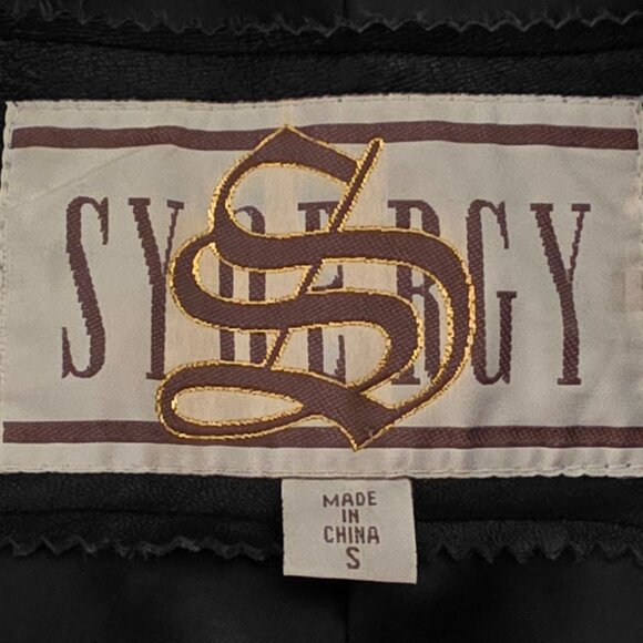 Synergy Long Black Leather Ladies Coat - Picture 5 of 12